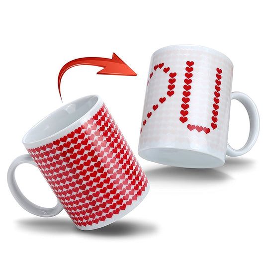 I love You Magic Mugs Temperature Changing Cup Color Changing Chameleon Mugs Heat Sensitive Cup Coffee Tea Milk Mug