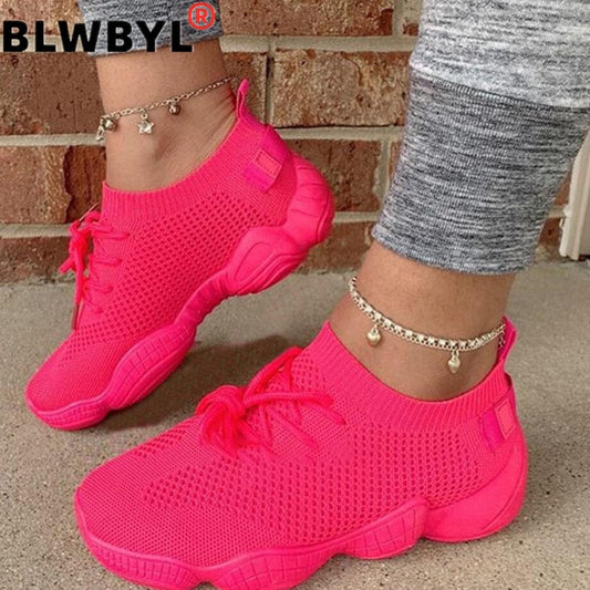 Mesh Women Sneaker Casual  Sport Lace Up 5 colors